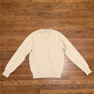 Men’s Peter Millar 100% Cashmere Sweater - Medium - Khaki